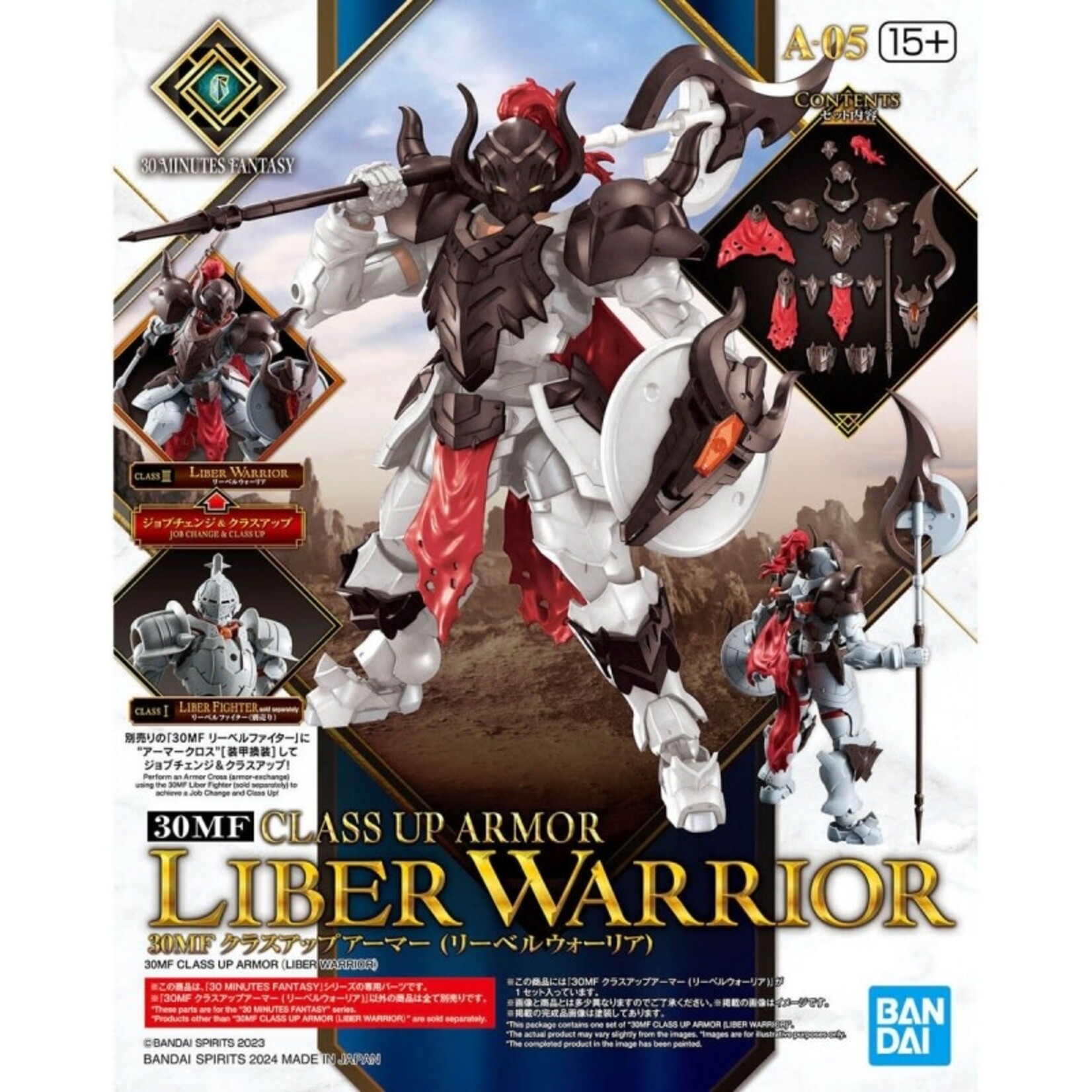 Bandai BAN2733967 30 Minute Missions Fantasy Class Up Armor (Liber Warrior)