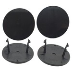 DE Racing DERGMPBLK DE Racing Gambler Snap-In Mud Plugs (Black)