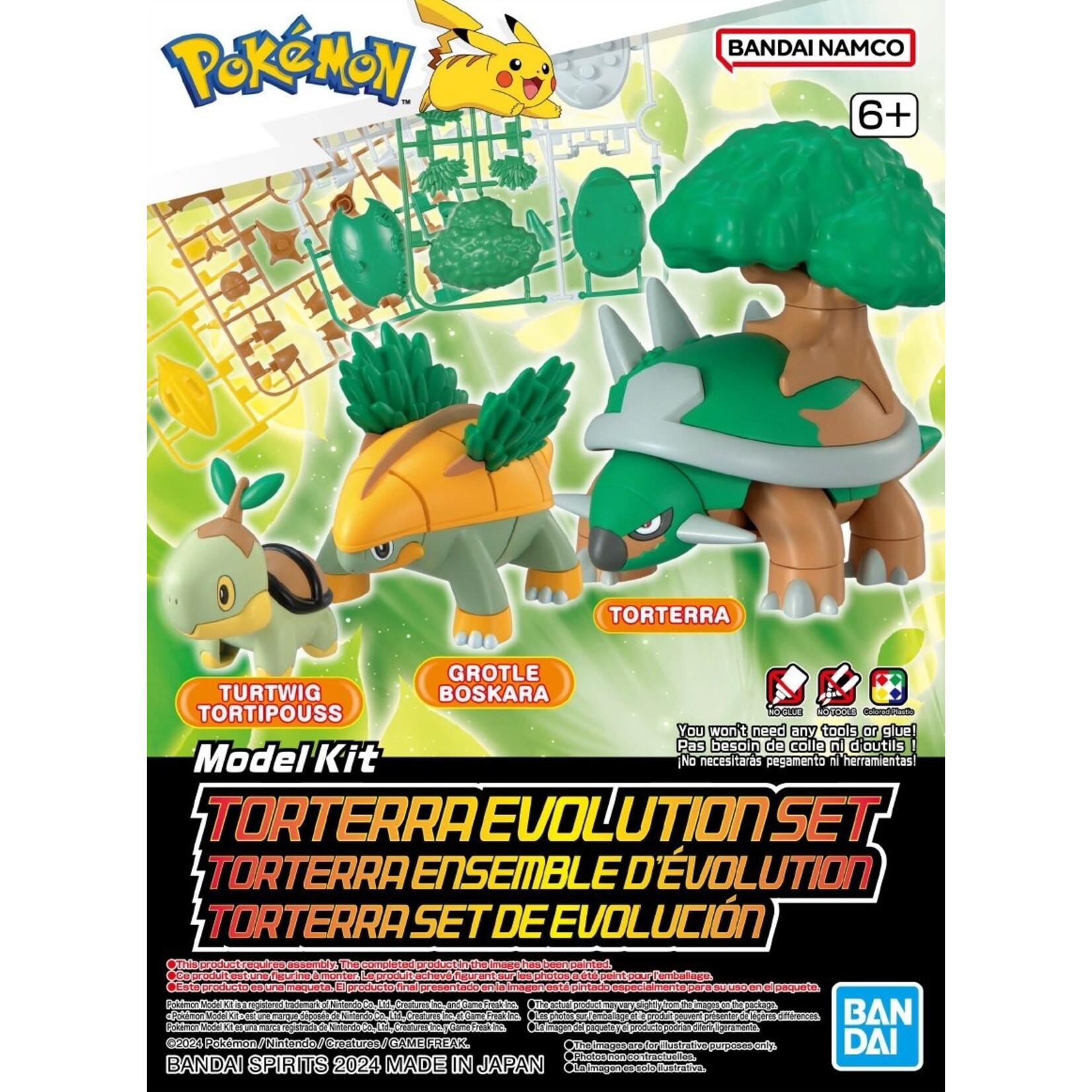 Bandai BAN2730257 Bandai Pokemon Model Kit Torterra Evolution Set