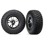 Traxxas TRA6873T Traxxas SCT Black Chrome Wheels w/ BFG S1 Tires (2)