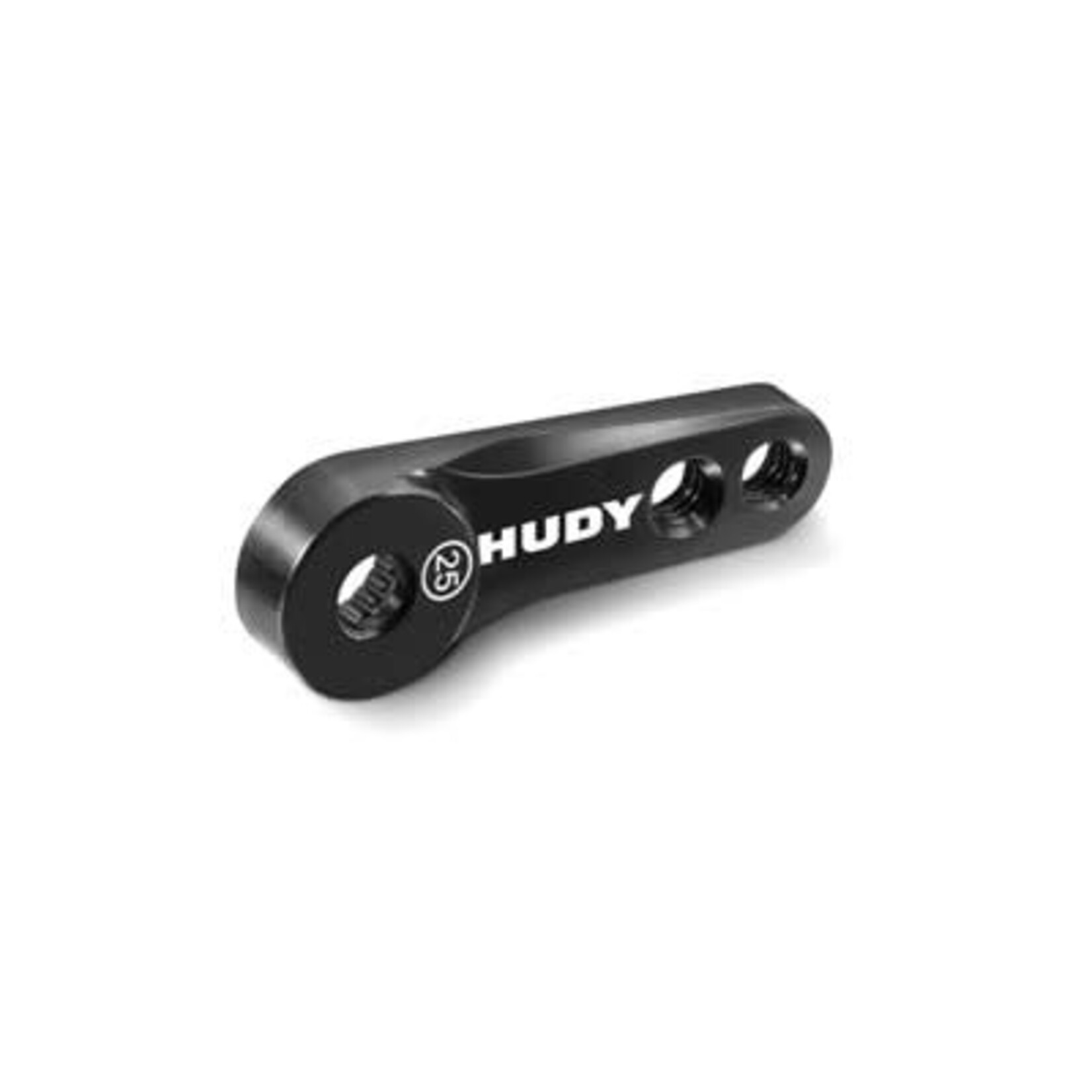 Hudy HUD293499 Hudy Machined Aluminum Single Arm Servo Horn (Black) (25T-Futaba/Savox/Protek)