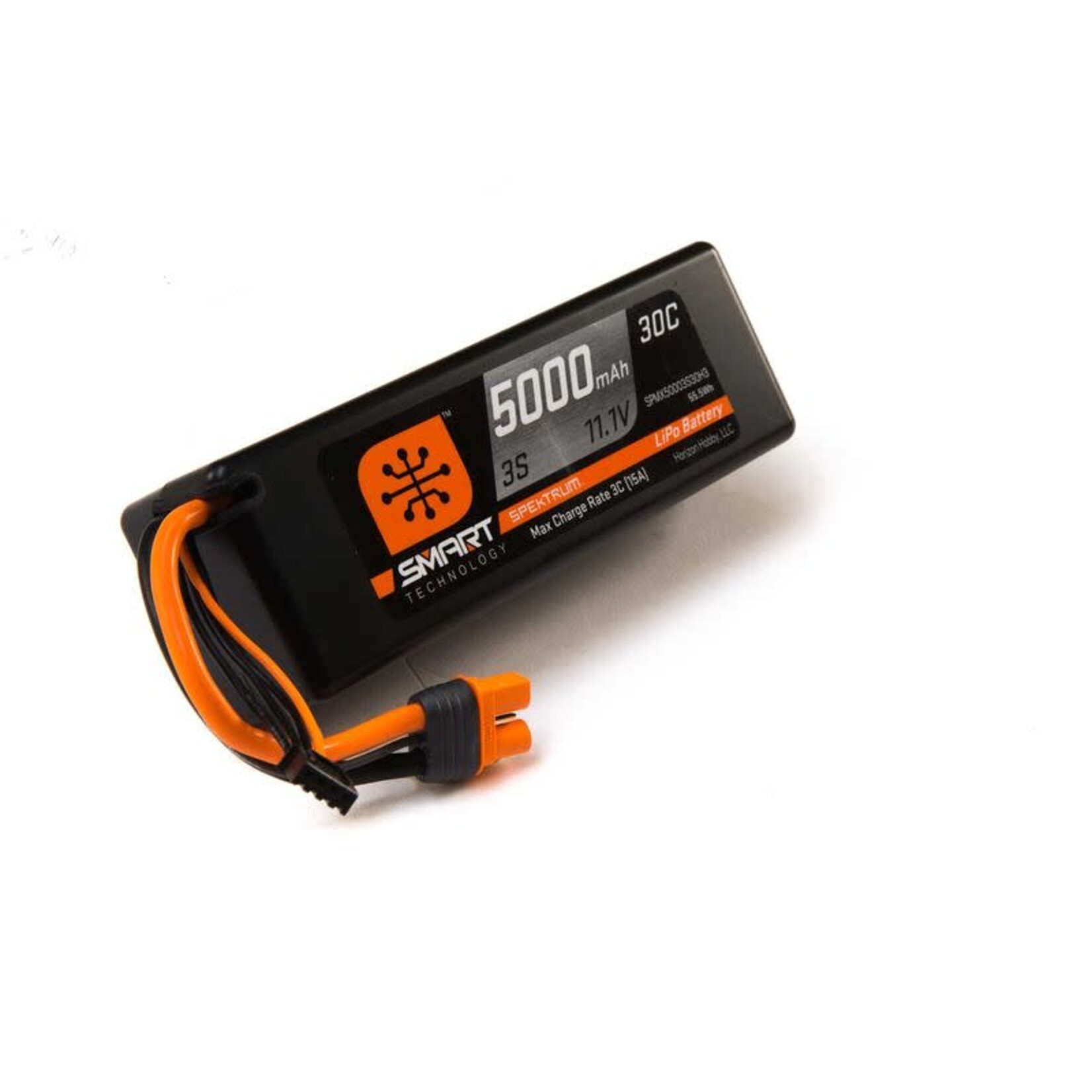 Spektrum Spektrum 5000mAh 3S 11.1V Smart LiPo 30C Hardcase; IC3