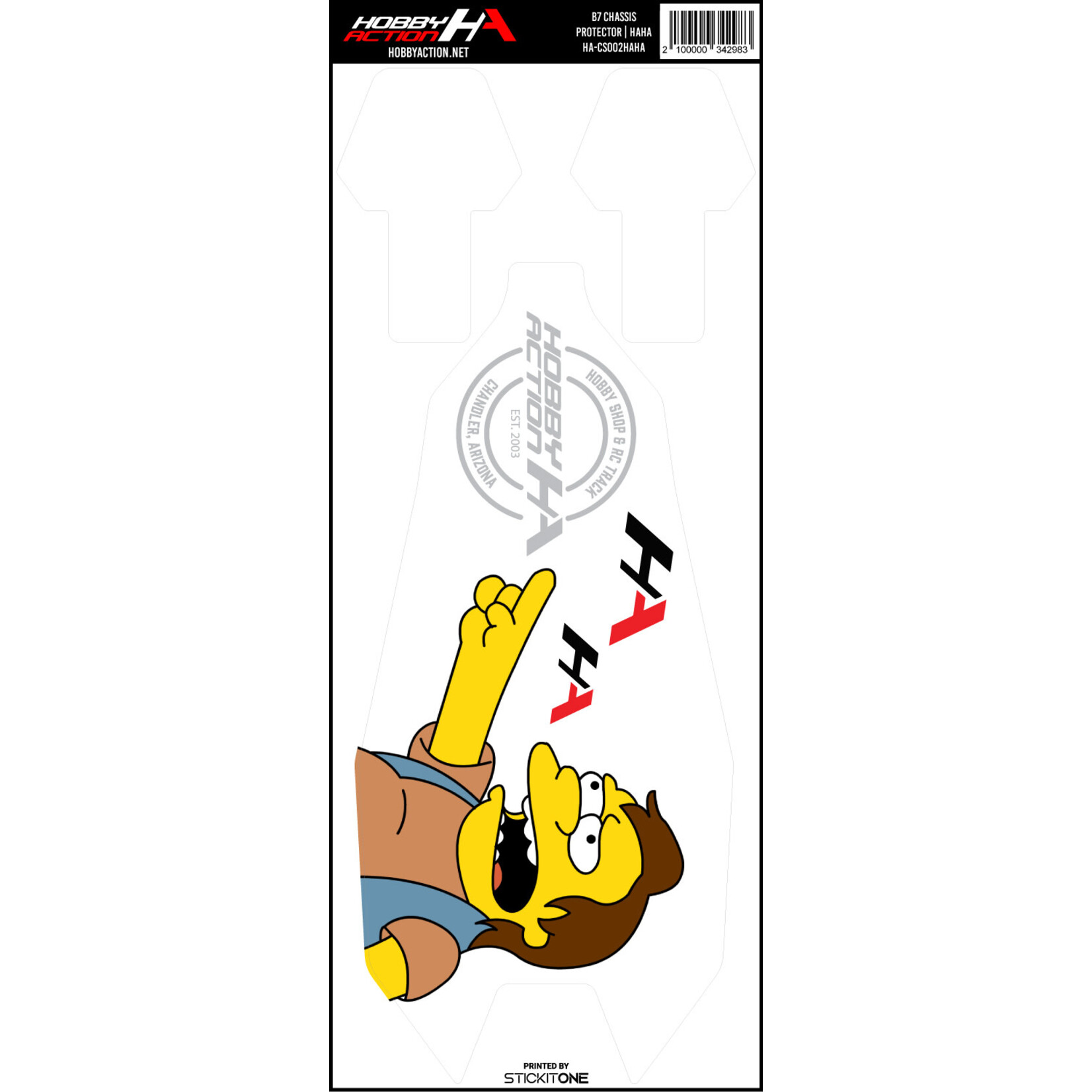 StickIt1 HA-CS002HAHA Hobby Action Chassis Protector- AE B7- HAHA