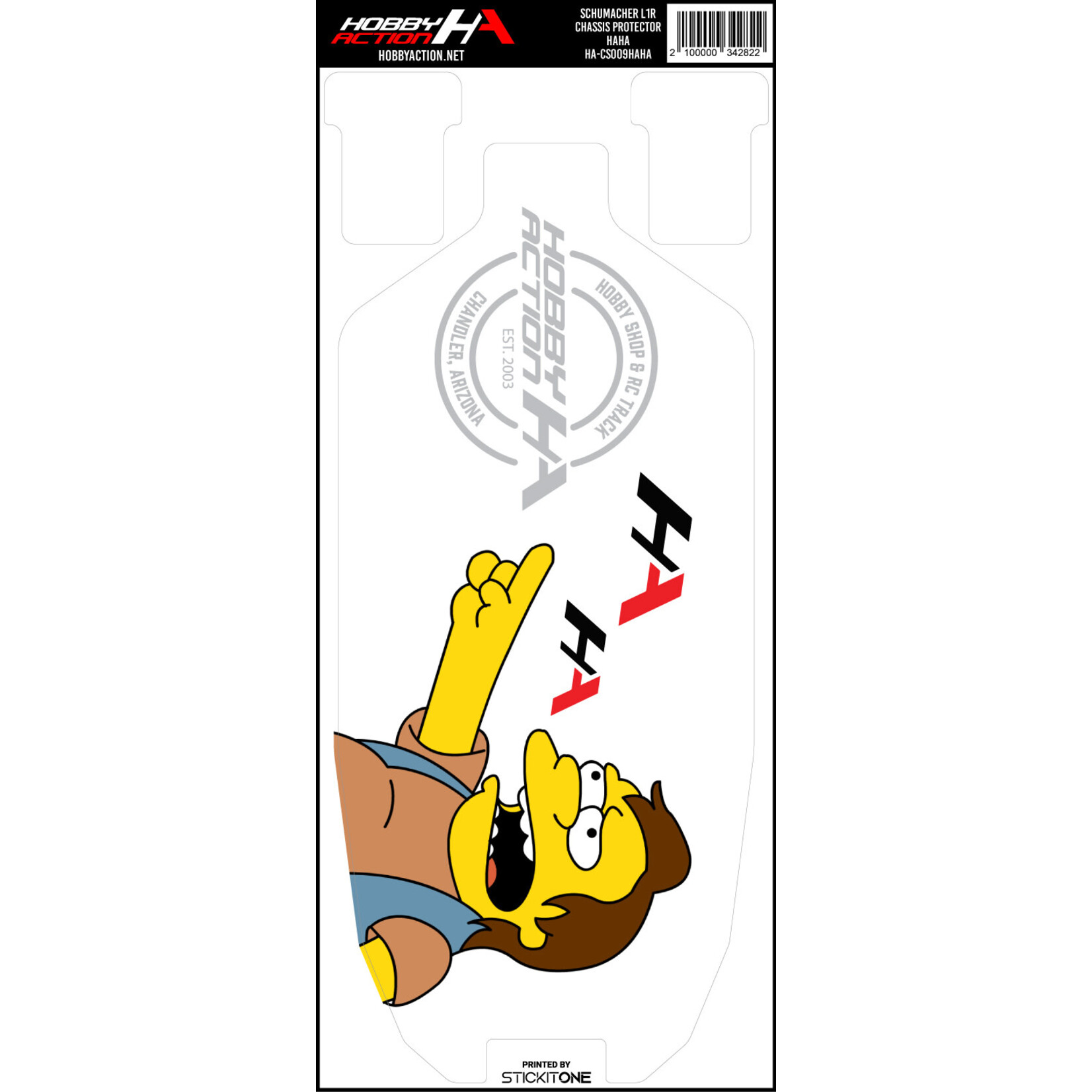 StickIt1 HA-CS009HAHA Hobby Action Chassis Protector-Schumacher L1R- HAHA