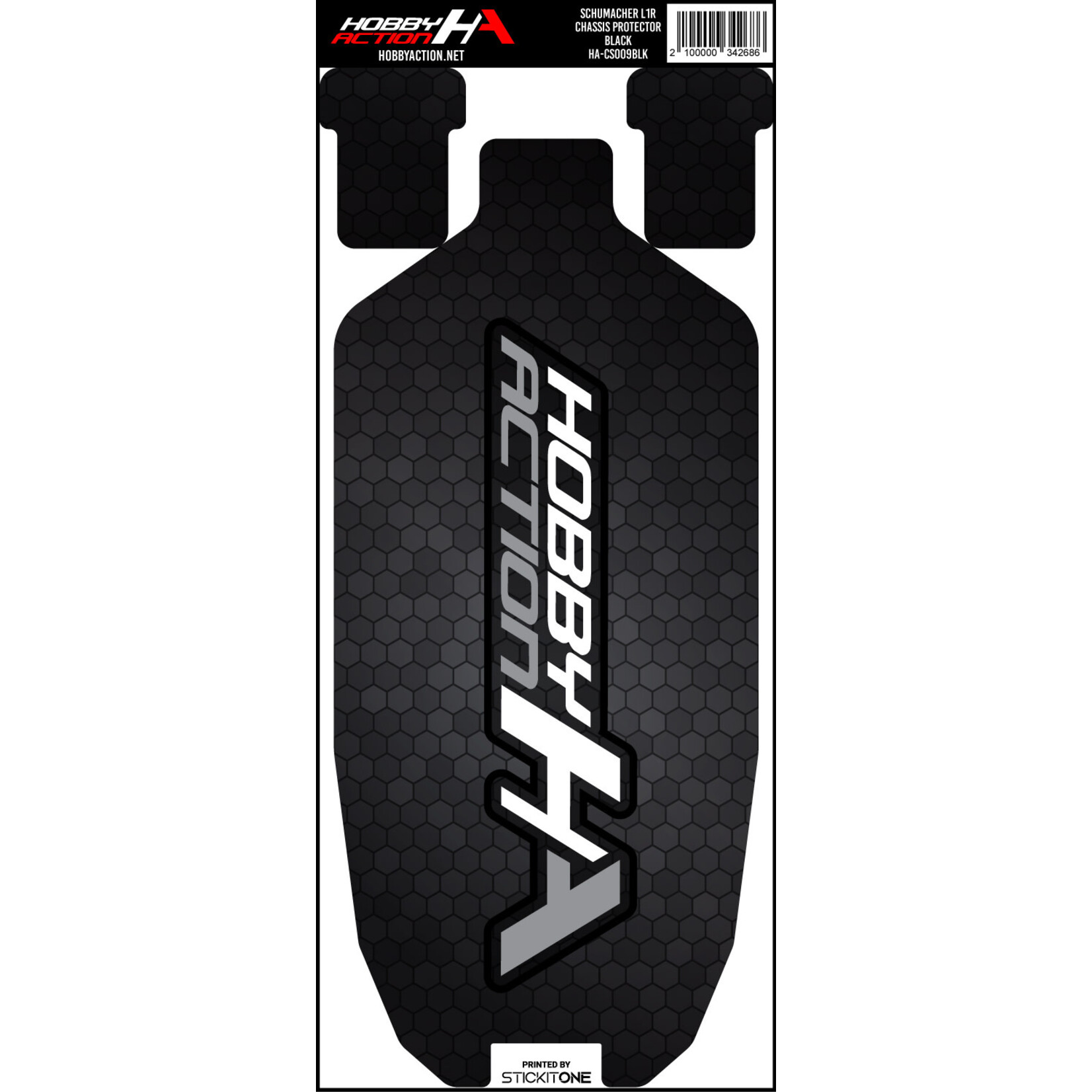 StickIt1 HA-CS009BLK Hobby Action Chassis Protector-Schumacher L1R- Black