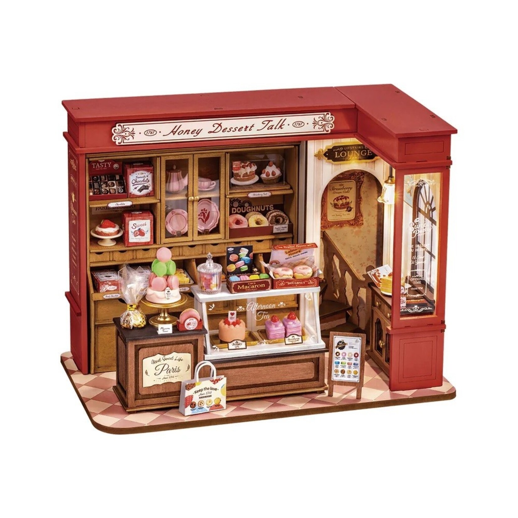 Robotime ROEDG168 Robotime Honey Dessert Talk DIY Miniature House