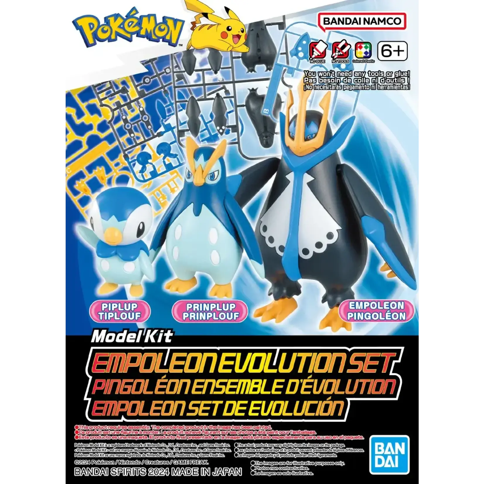 Bandai BAN2730253 Bandai Pokemon Model Kit Empoleon Evolution Set
