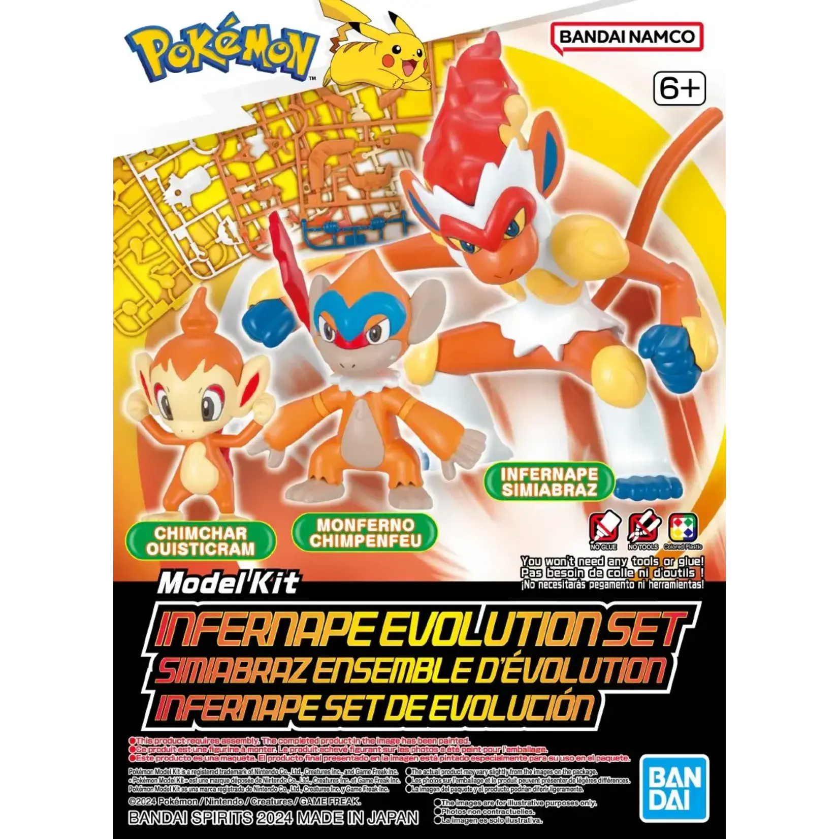 Bandai BAN2730255 Bandai Pokemon Model Kit Infernape Evolution Set