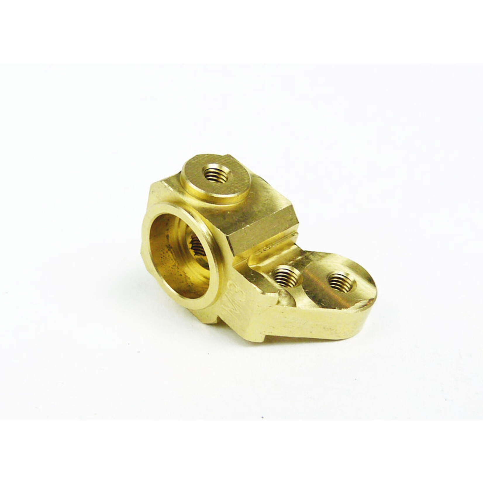 Custom Works RC Products CW7257 Custom Works M3 Brass Trailing Front Axle for HEX (1)