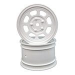 DE Racing DERDSBARW DE Racing Speedway Buggy Wheels, Associated B6/TLR 22Customworks 4, Rear, White, 4pcs
