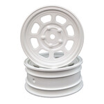 DE Racing DERDSBAFW DE Racing Speedway Buggy Wheels Associated Customworks 4, Front, White