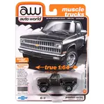 Auto World AWSP179B Auto World 1981 Chevrolet Silverado (Stepside 4x4) (Medium Graystone Poly)
