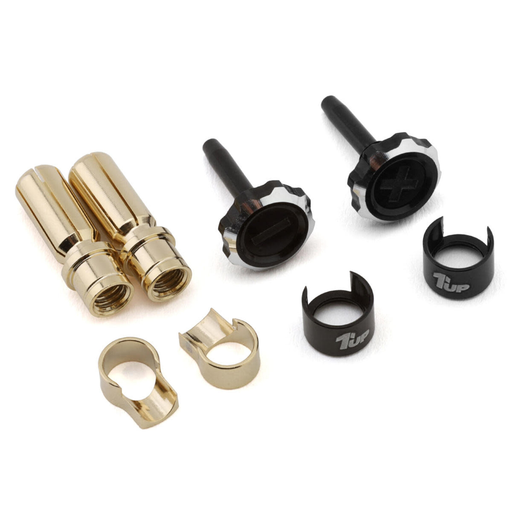 1UP 1UP190450 1up Racing Lockdown Adjustable Bullet Plugs Black
