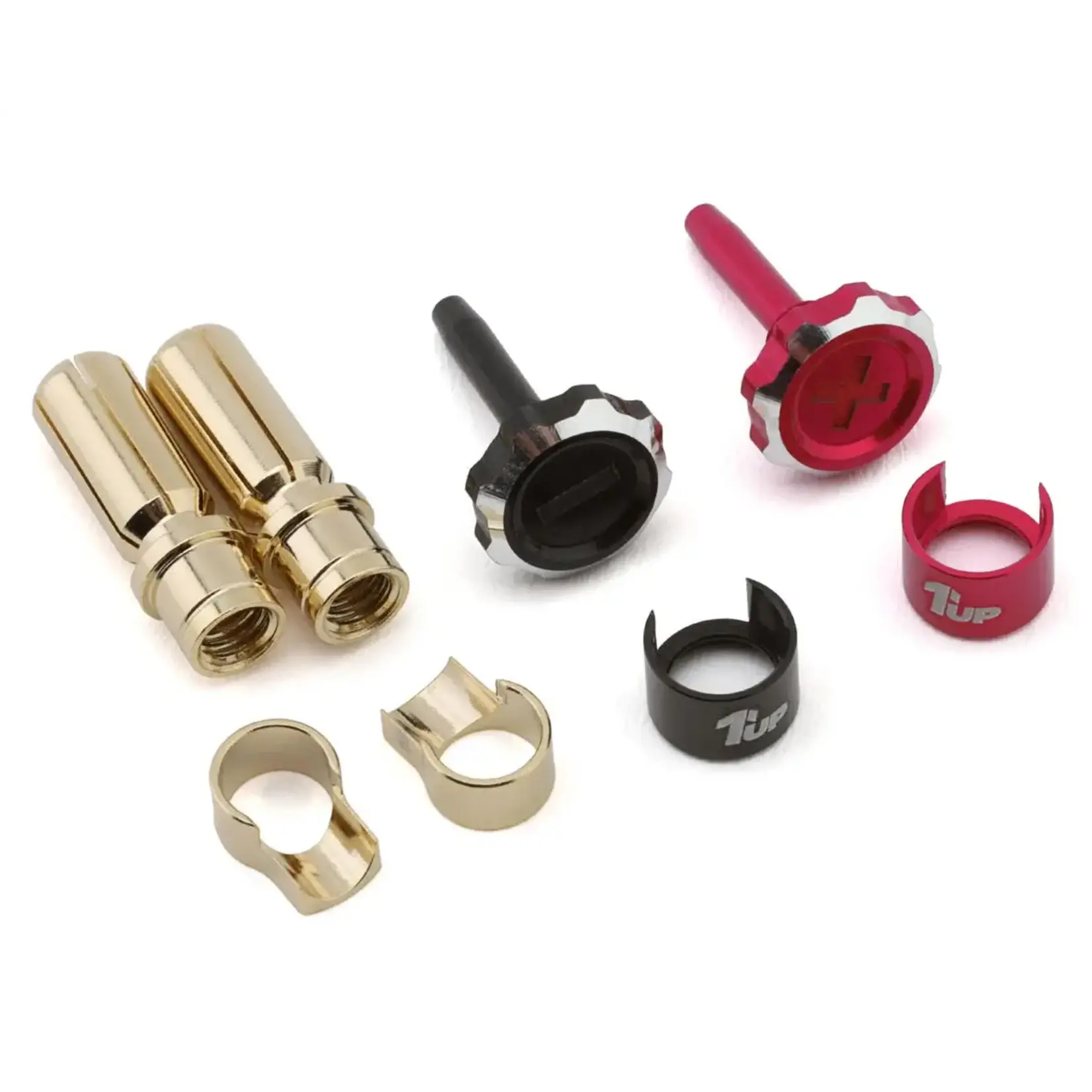 1UP 1UP190454 1up Racing Lockdown Adjustable Bullet Plugs Hot Pink