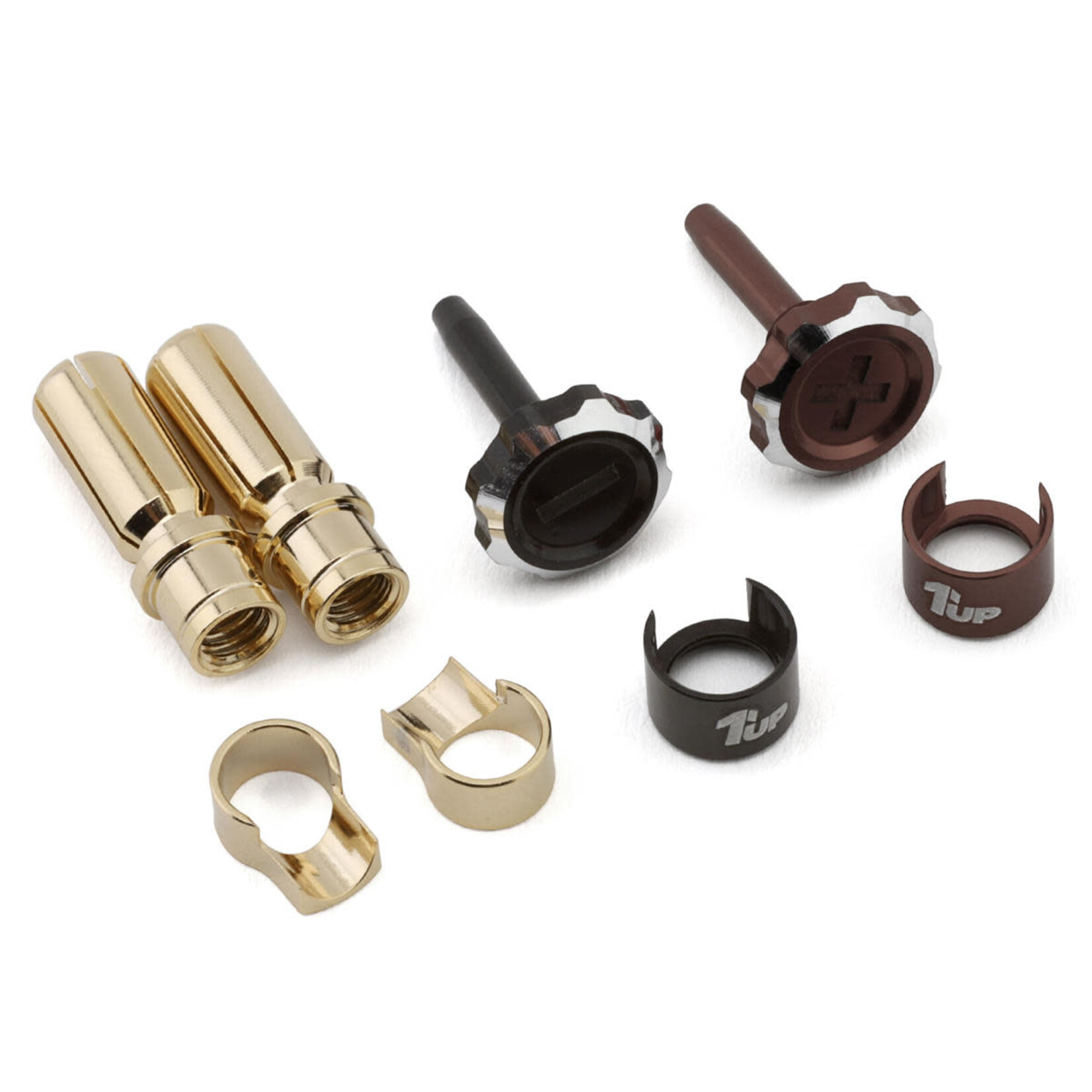 1UP 1UP190459 1up Racing Lockdown Adjustable Bullet Plugs Gun Metal