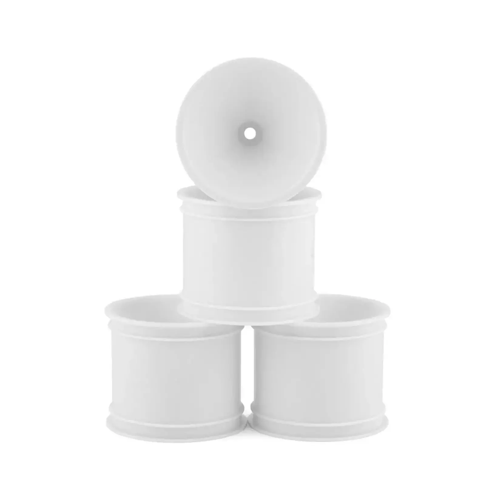 JConcepts JCO3419W JConcepts 2.2" Pin Rear Mono Stadium Truck Wheels (4) (White) (RC10T/T2/T3/GT)