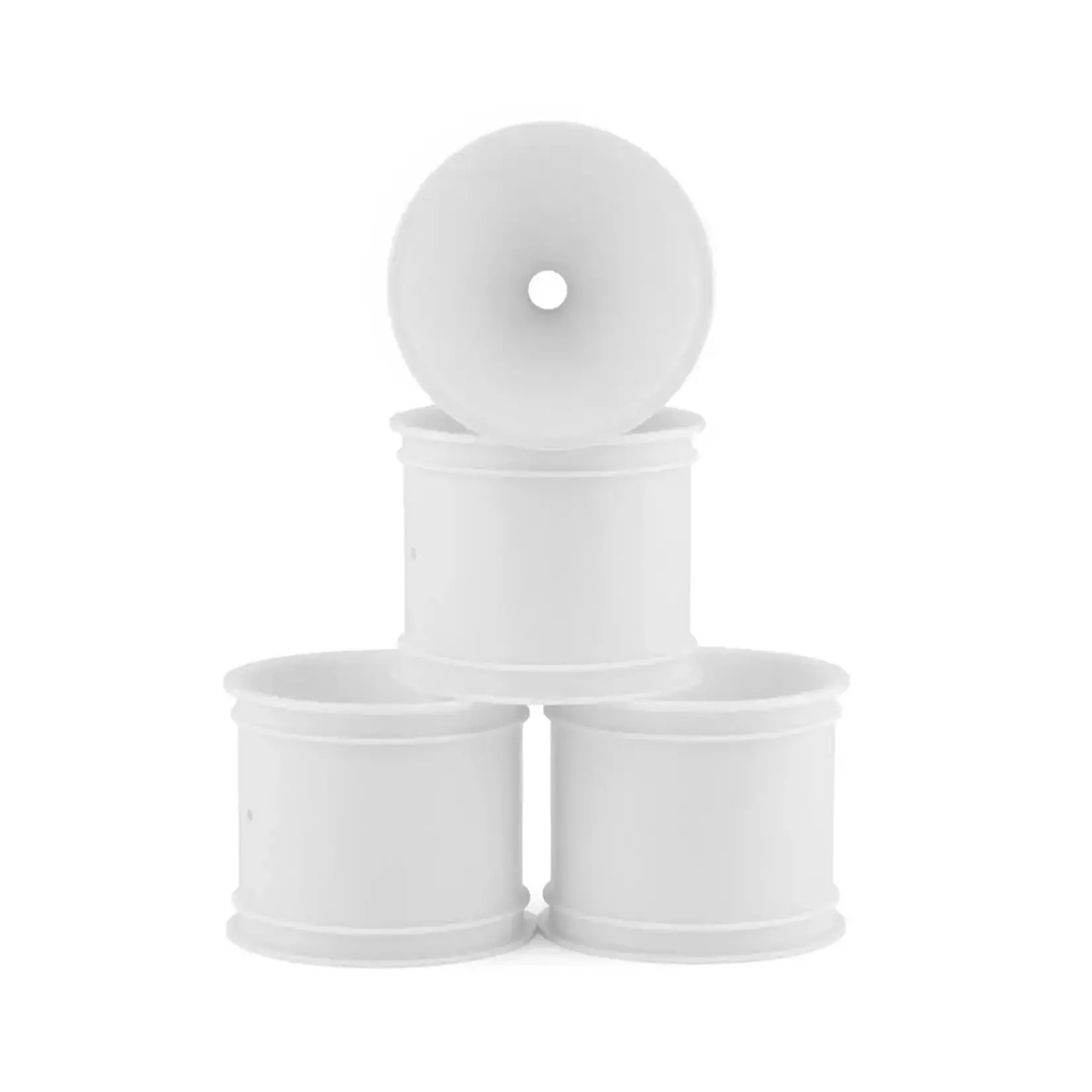 JConcepts JCO3418W JConcepts 2.2" Bearing Front Stadium Truck Wheels (White) (4) (RC10T/T2/T3/GT)