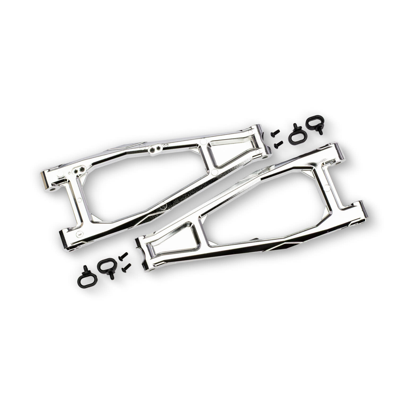 Traxxas TRA10929-CHRM Traxxas Funco Chrome Upper Front HD Suspension Arms (L&R)