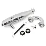 ProTek RC PTK-2135 ProTek RC 2135 Tuned Exhaust Pipe w/80mm Manifold (Welded Nipple)