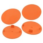 DE Racing DERSMPO DE Racing Snap-In Mud Plugs for Speedway Wheels (Orange)