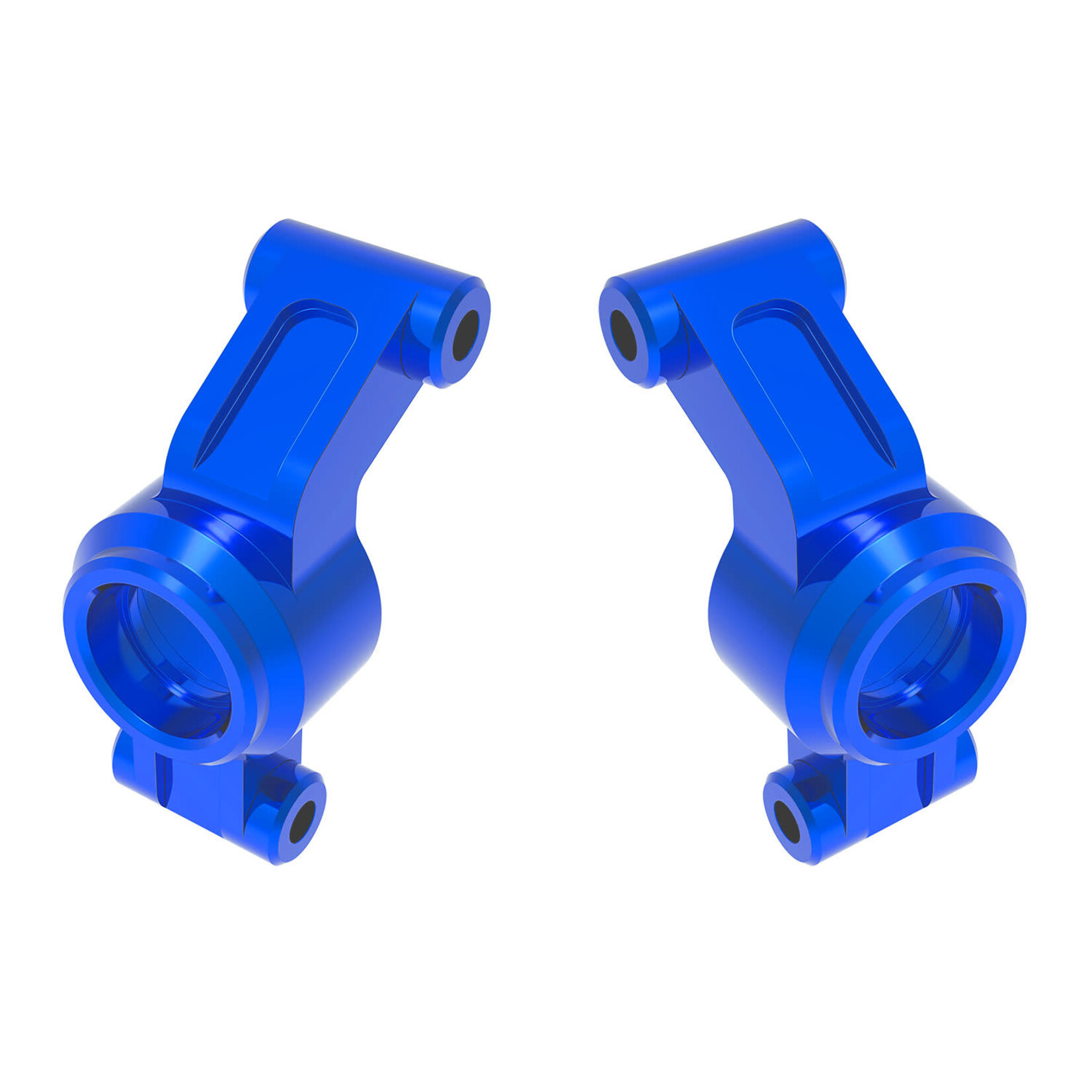 Traxxas TRA10751-BLUE Traxxas Mini Maxx Blue Aluminum Stub Axle Carriers (L&R)