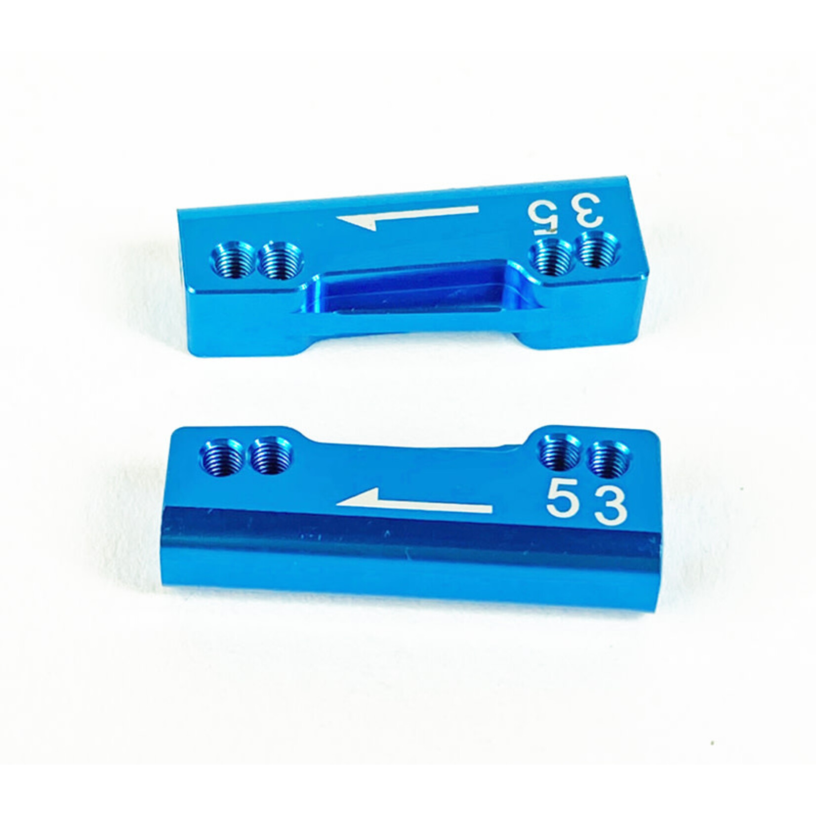 Custom Works RC Products CW2445 Custom Works M3 Rear Arm Mount 3&5 Degree (Pair)