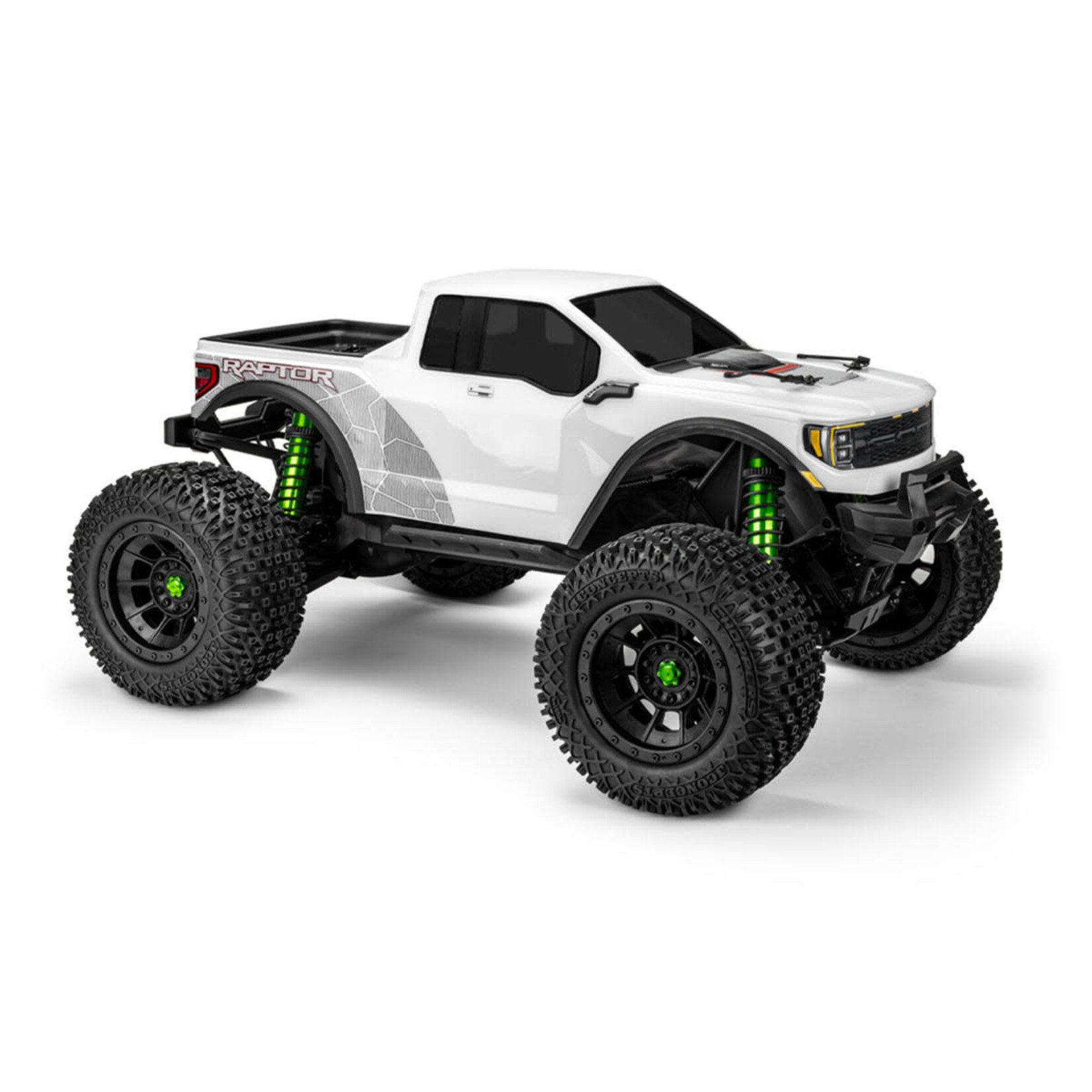 JConcepts JCO0460 JConcepts 2023 Ford Raptor Monster Truck Pre-Trimmed Body for Traxxas® X-Maxx® (Clear)