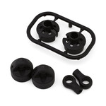 XRay XRA368014 XRAY XB4 2025 Composite Big Bore Shock Caps, Spring Retainers & Ball Joints (2)