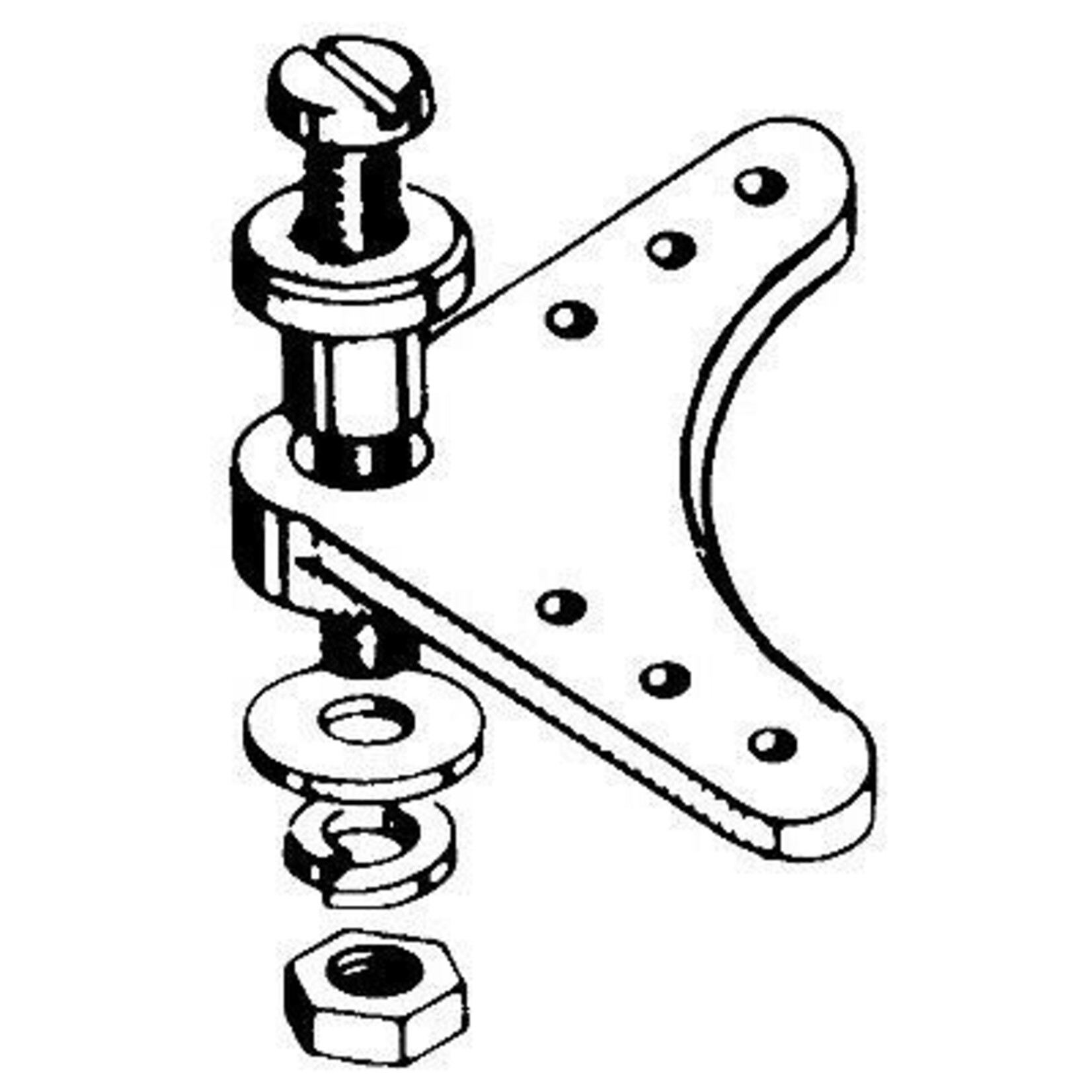 DuBro DUB167 DuBro 90 degree Bellcrank Set (2)