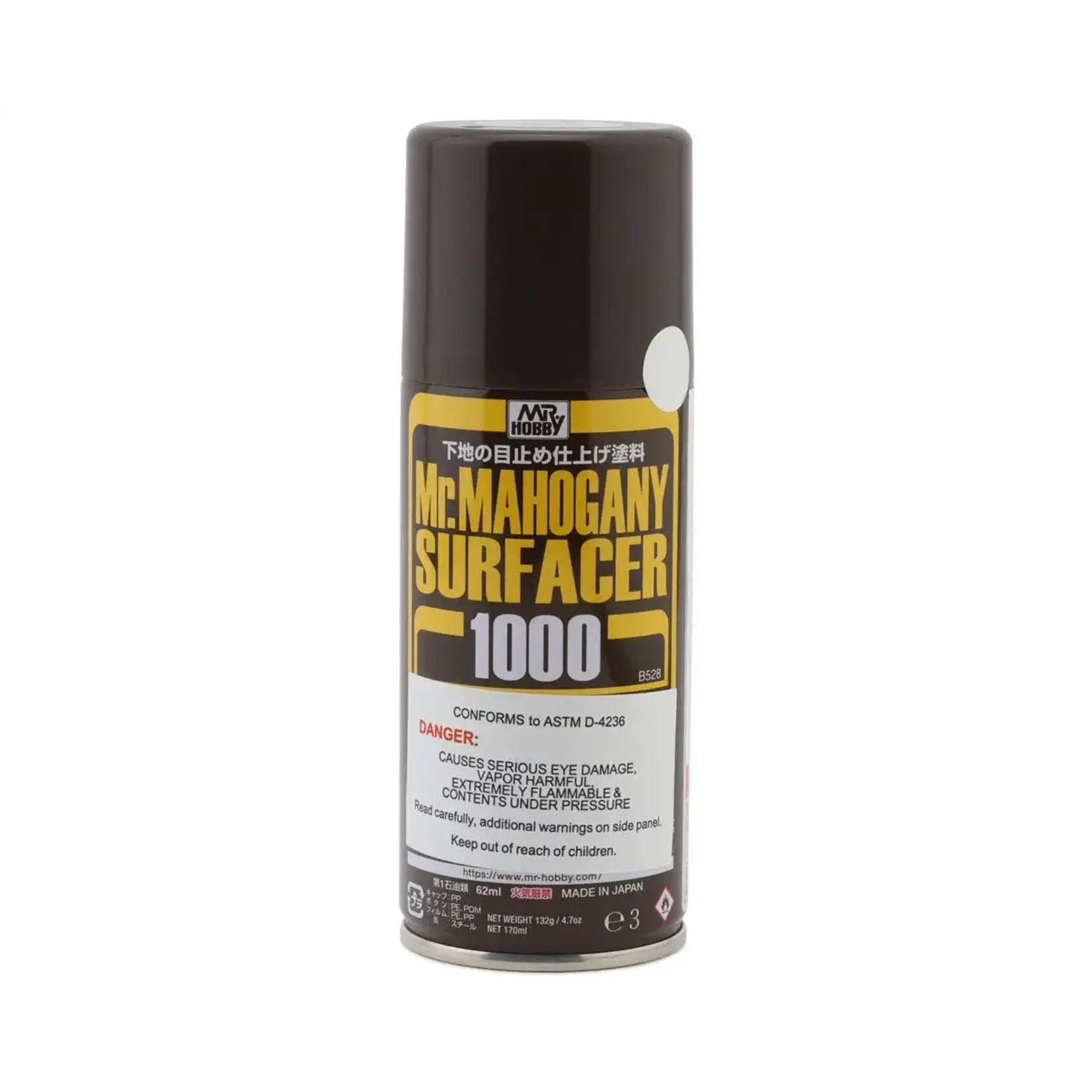 GSI Creos GNZ-B528 GSI Creos Mr. Hobby Mr. Mahogany 1000 Surfacer Spray (Dark Brown) 60ml