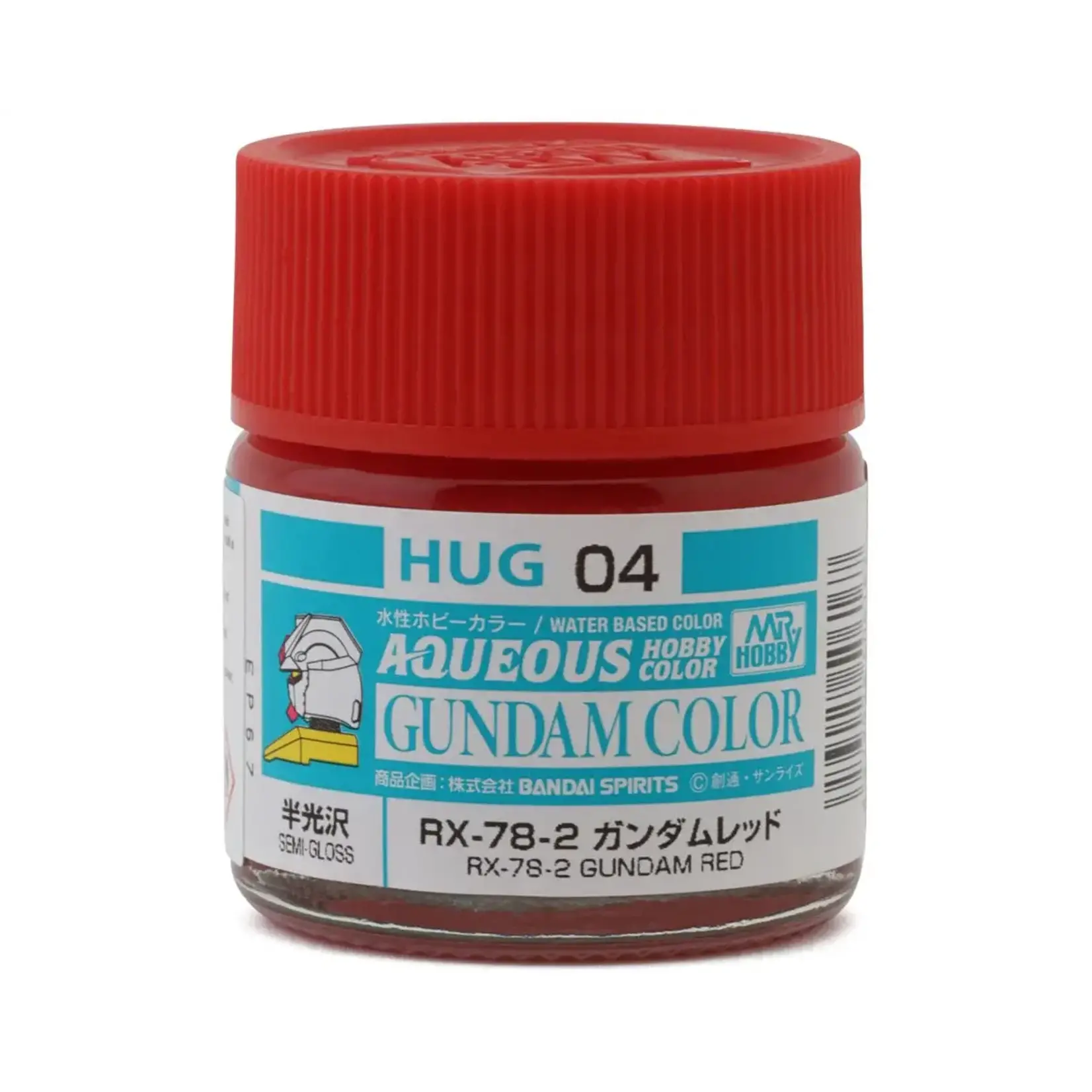 GSI Creos GNZ-HUG04 GSI Creos Mr. Hobby "Aqueous Gundam Color" Acrylic paint (RX-78-2 Gundam Red) (10ml) (Semi Gloss)