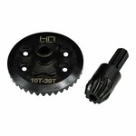 Hot Racing HRASMMX9390R Hot Racing Steel Helical Differential Ring & Pinion Gear for Traxxas Mini Maxx (Rear) (39T/10T)