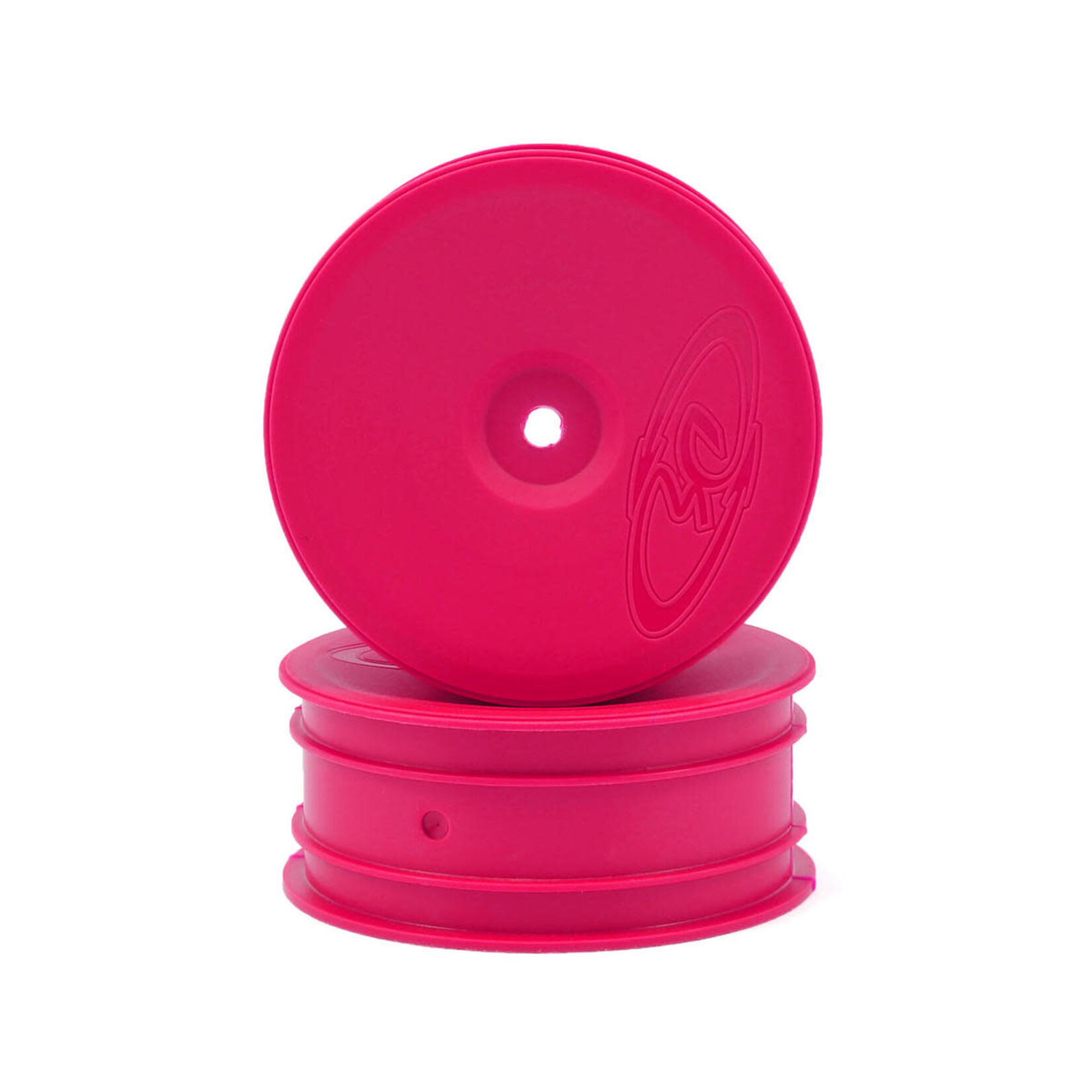 DE Racing DERSBAFP DE Racing Speedline Buggy Front Wheels for Associated B6 B7 Pink (2)