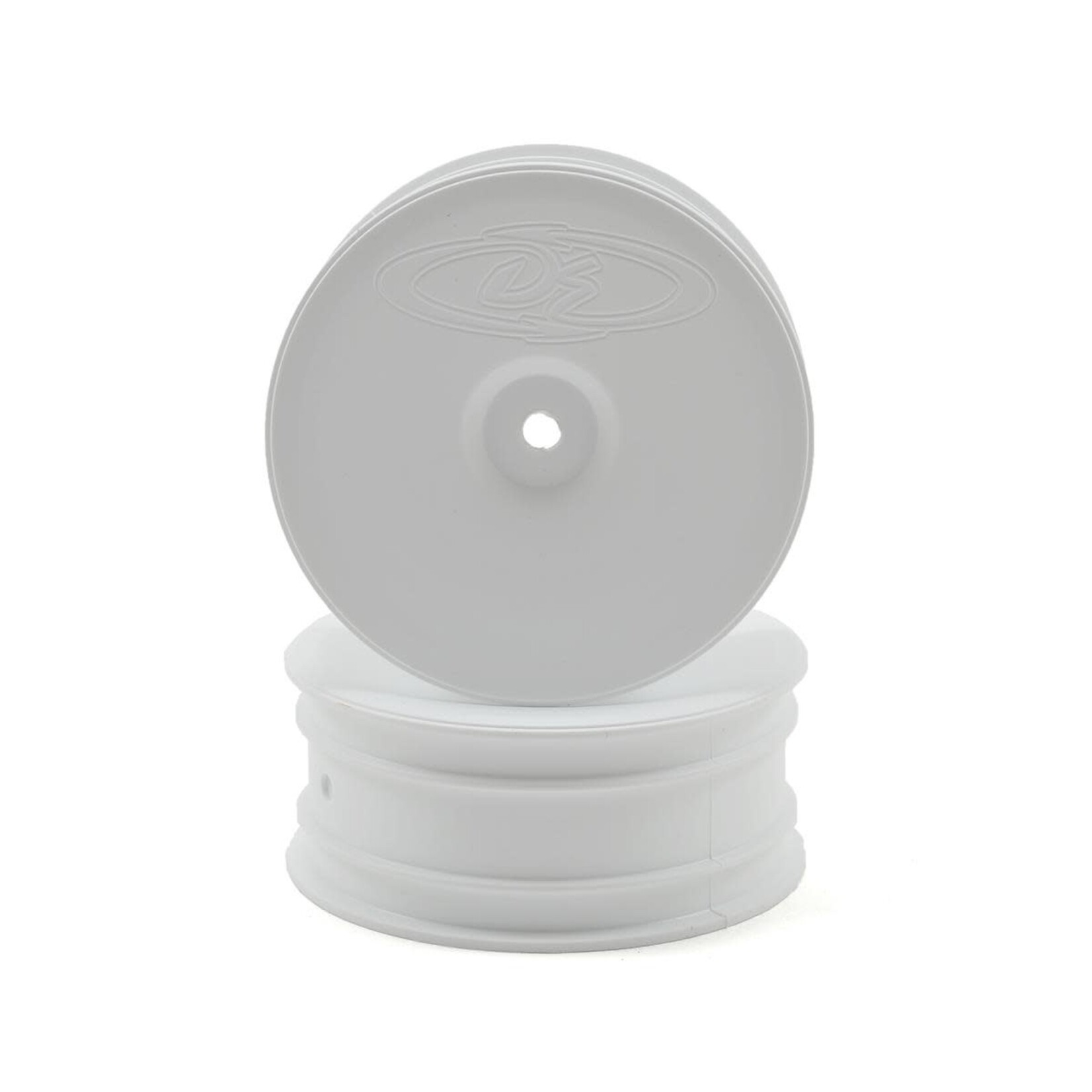 DE Racing DERSBAFW DE Racing Speedline Buggy Front Wheels for Associated B6 B7 White (2)