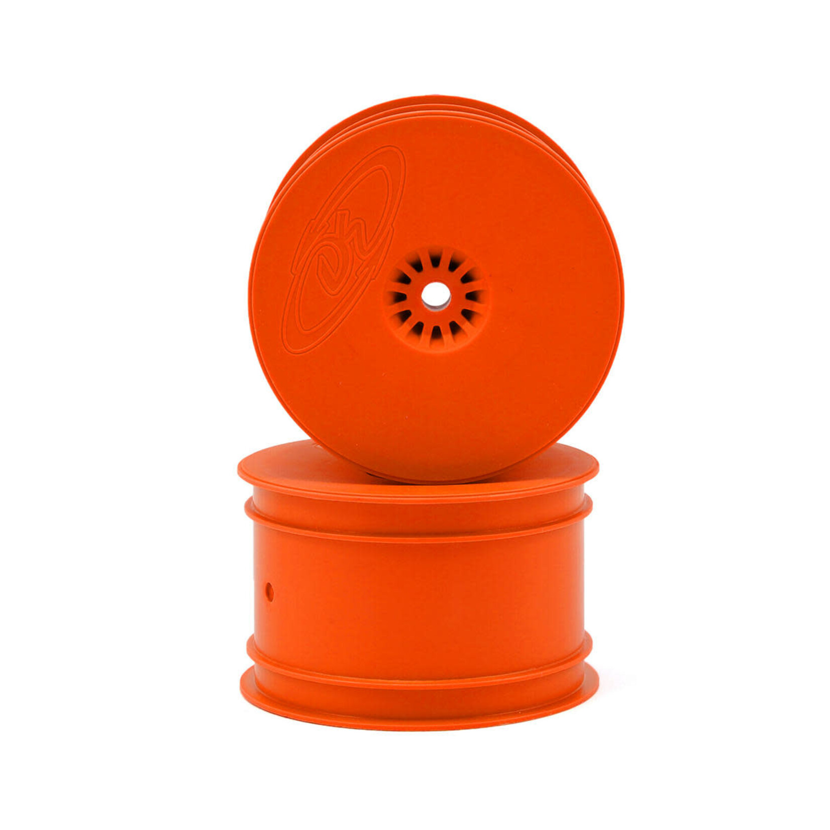 DE Racing DERSBARO DE Racing Speedline Buggy Rear Wheels for Associated B6 B7 Orange (2)