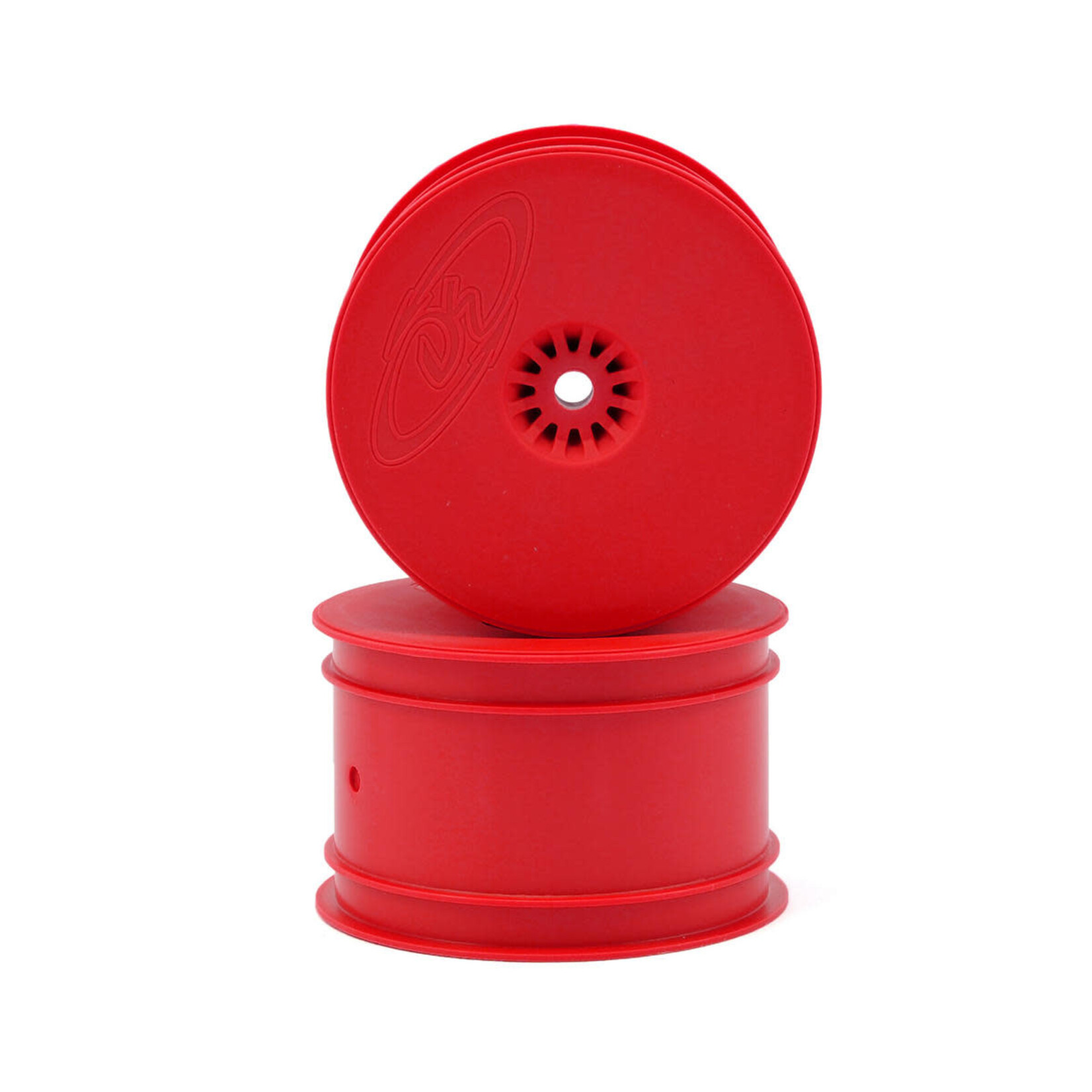 DE Racing DERSBARR DE Racing Speedline Buggy Rear Wheels for Associated B6 B7 Red (2)