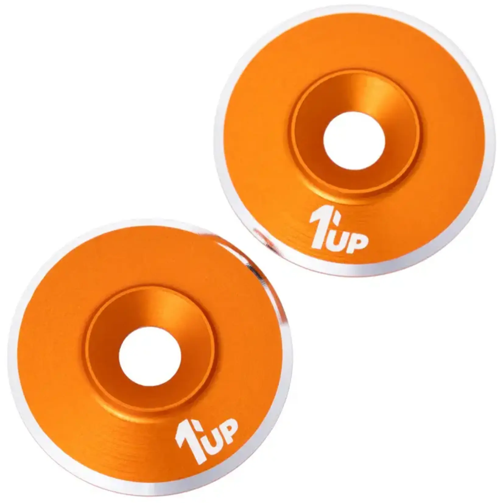 1UP 1UP820621 1Up Racing 7075 LowPro Wing Washers - M3 - 2pcs - Orange