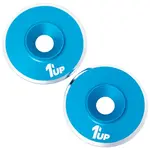 1UP 1UP820221 1Up Racing 7075 LowPro Wing Washers - M3 - 2pcs - Bright Blue Shine
