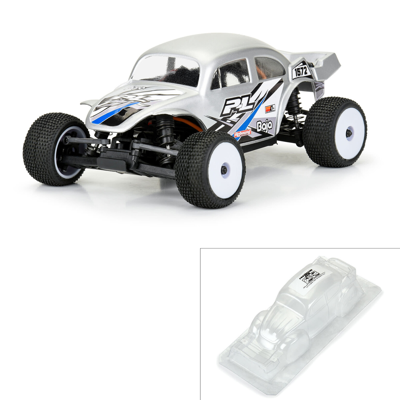 Pro-line Racing PRO370300 Proline VW Baja Bug Clear Body for Losi Micro-T