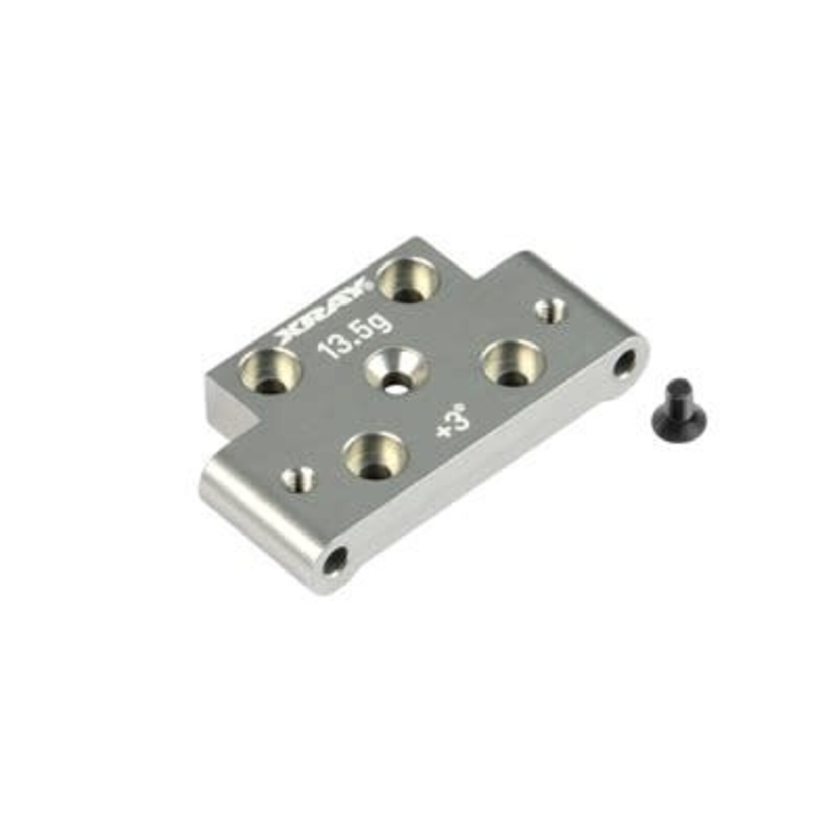 XRay XRA322317 XRAY ALU Front Lower Arm Mount +3 / -3 - SWISS 7075 T6