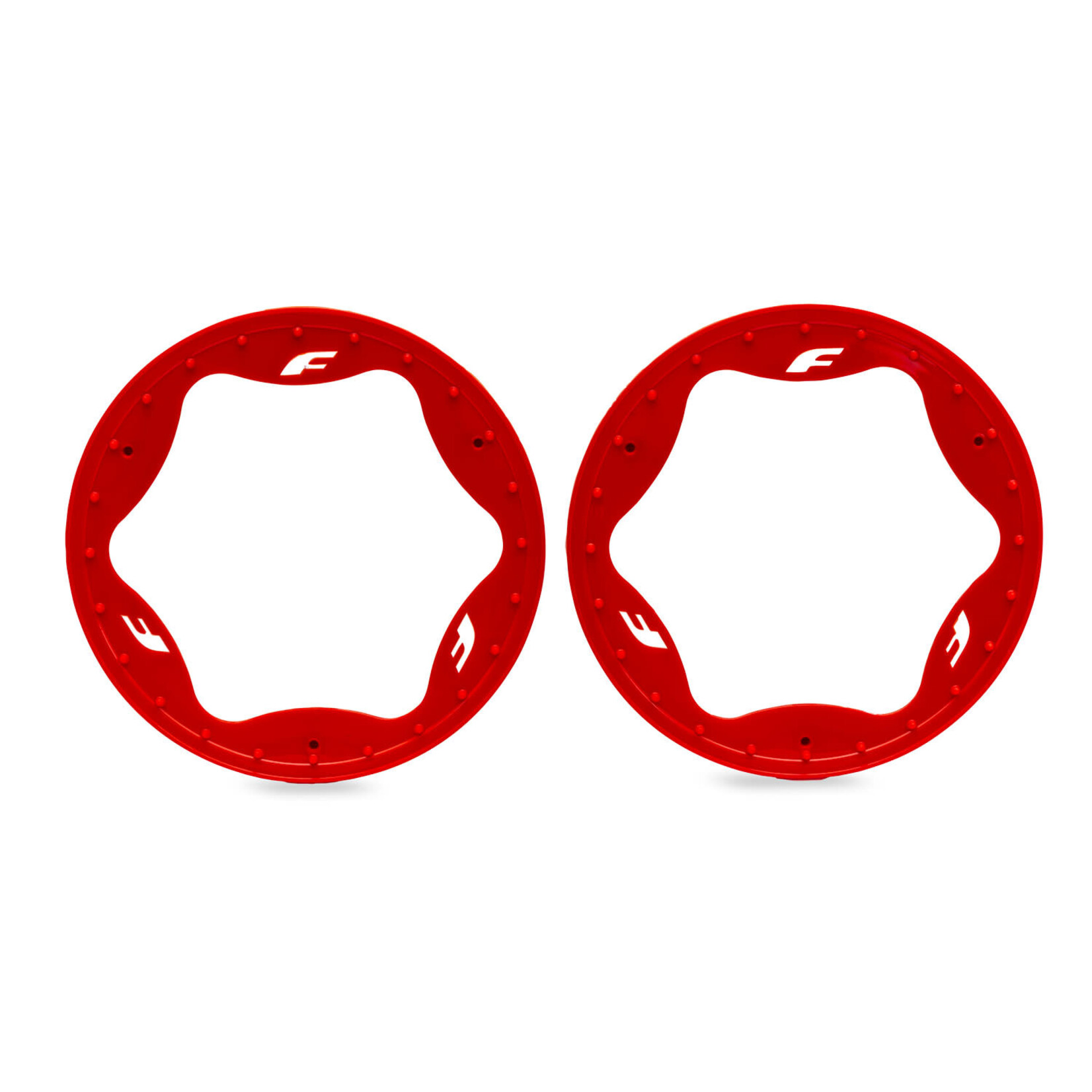 Traxxas TRA10948-RED Traxxas Funco 4.3" Red Funco Rear Beadlock Rings (2)