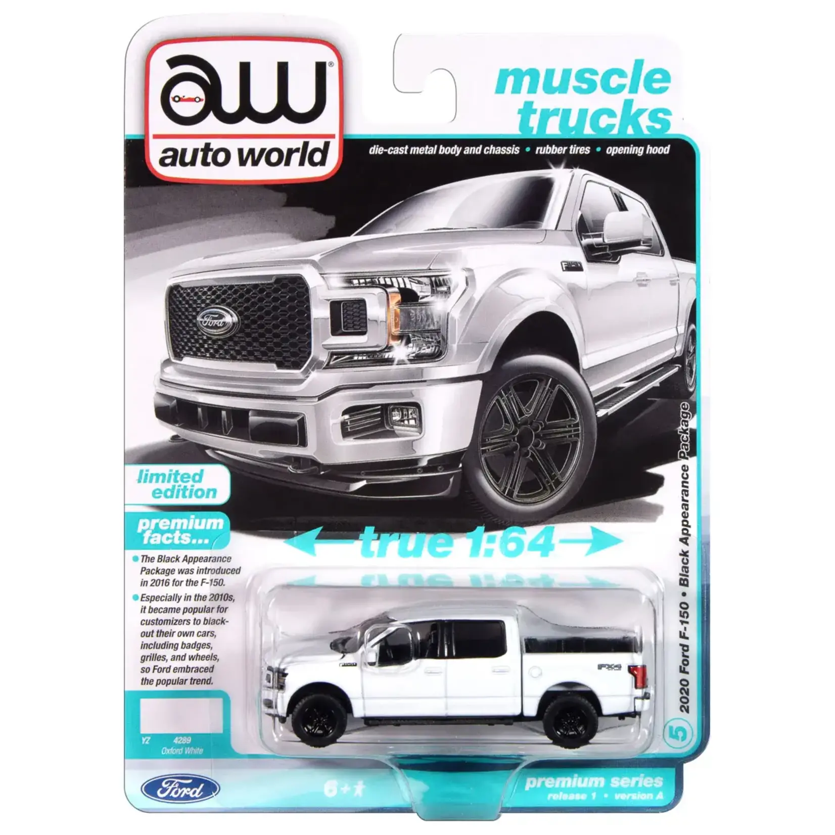 Auto World AWSP188A Auto World 2020 Ford F-150 Truck (Oxford White) 1:64 Diecast