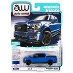 Auto World AWSP188B Auto World 2020 Ford F-150 Truck (Velocity Blue) 1:64 Diecast