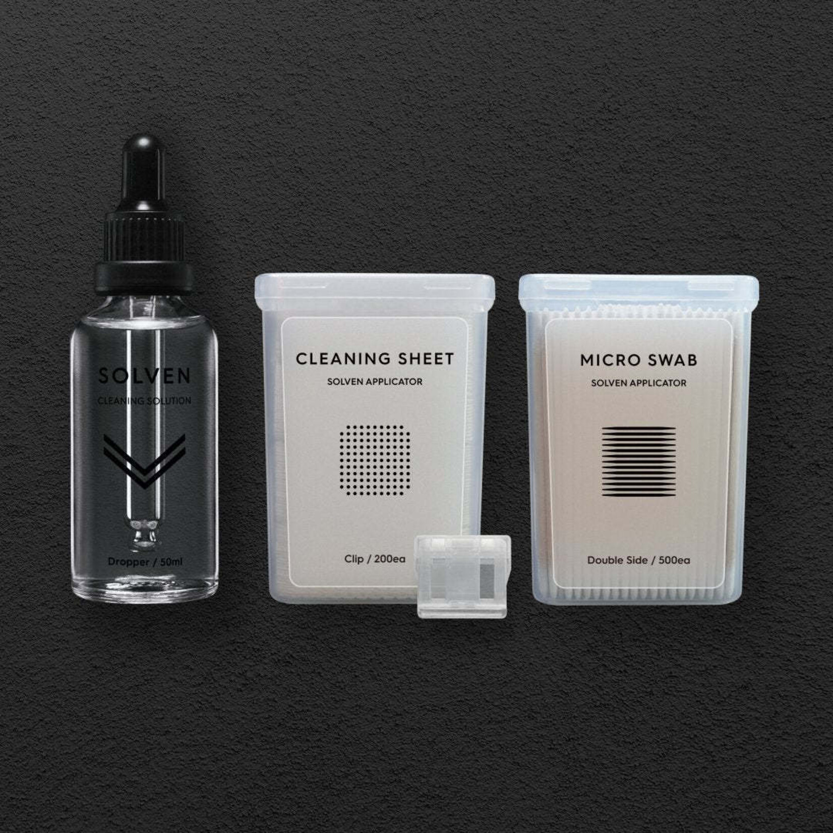 GUNPRIMER GUN-SV-D-50-BS1 GUNPRIMER Solvent Bundle Set (Solvent + Cleaning Sheets + Micro Swabs)