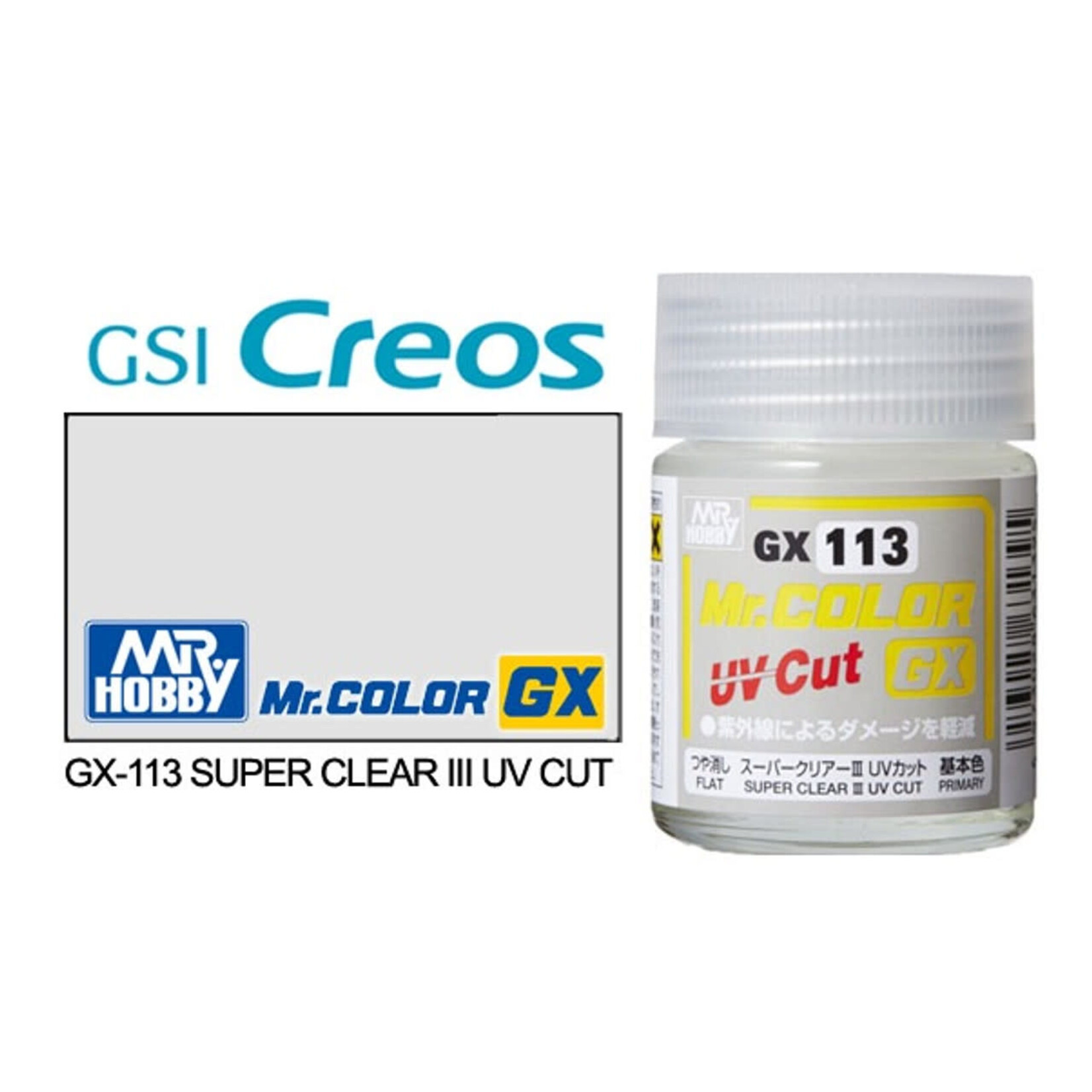 GSI Creos GNZ-GX113 Mr. Color GX Super Clear III UV Cut Flat 18ML