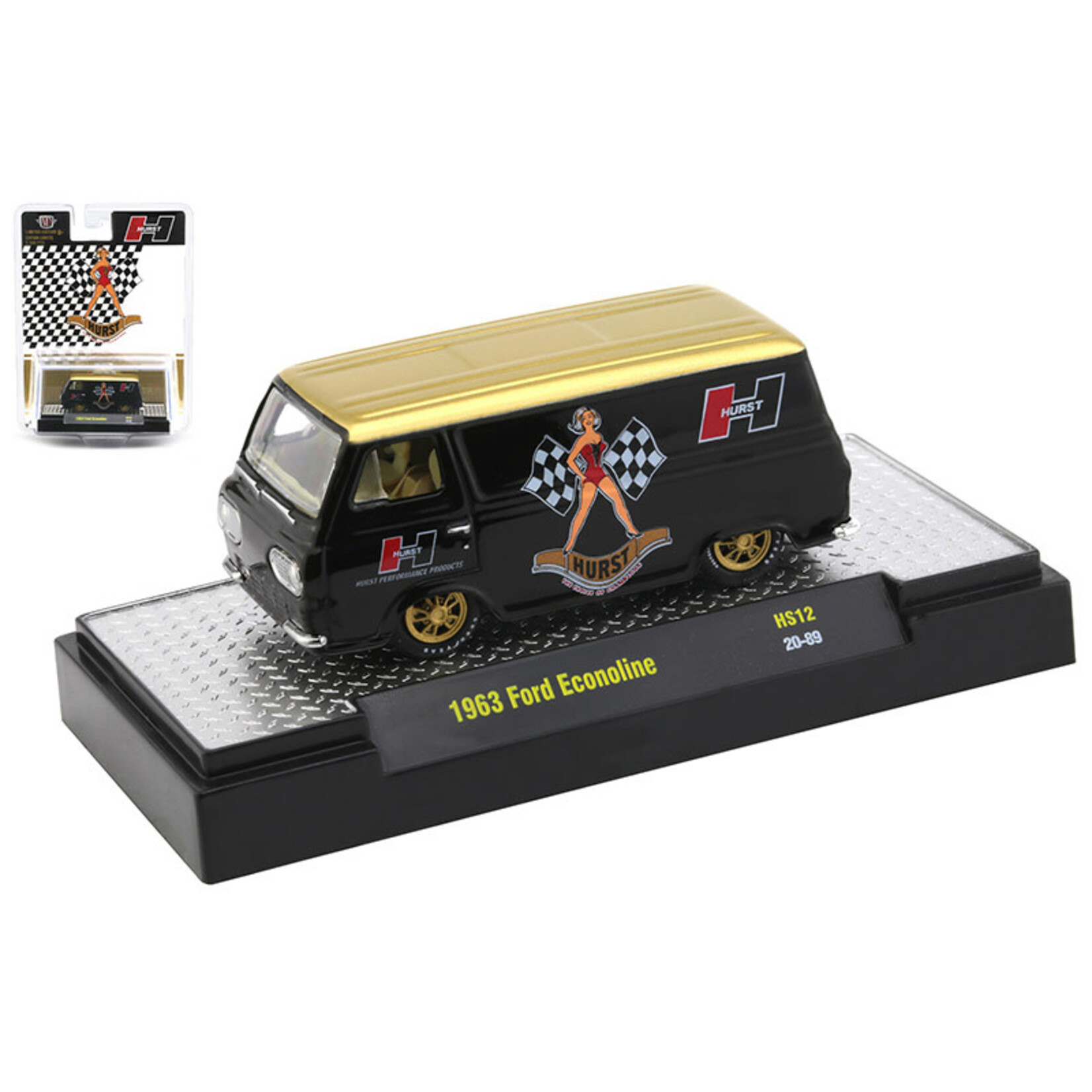 M2 Machines 31500-HS12 M2 Machines 1963 Ford Econoline Van Hurst  1:64 Scale