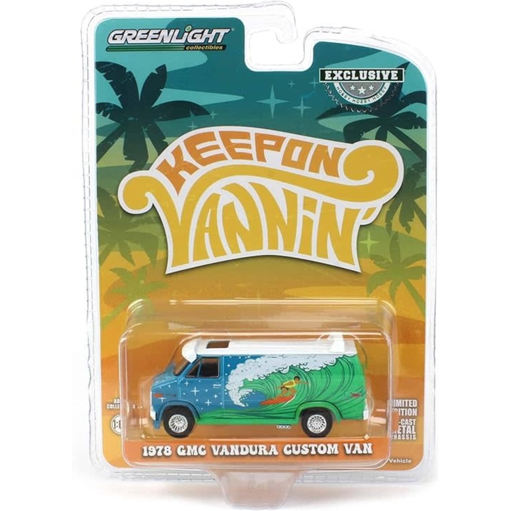 Greenlight GLT30474 Greenlight 1978 GMC Vandura Custom Van Keep On Vannin 1:64 Die Cast