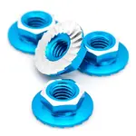 1UP 1UP870201 1up Racing 7075 Aluminum Lockdown M4 Wheel Nuts Brigh Blue