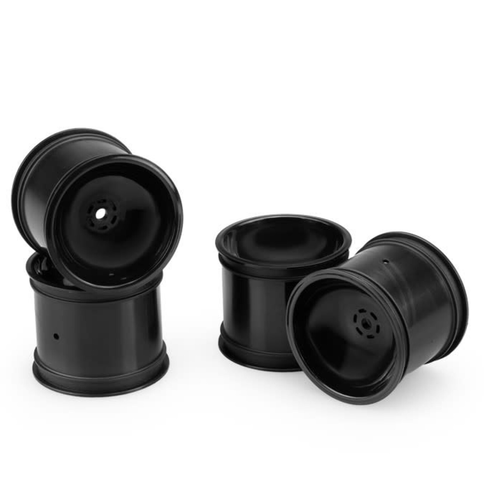 JConcepts JCO3416B JConcepts 12mm Hex 2.2" Super Dish Rear Wheel (Black) (4) (Rustler/Stampede)