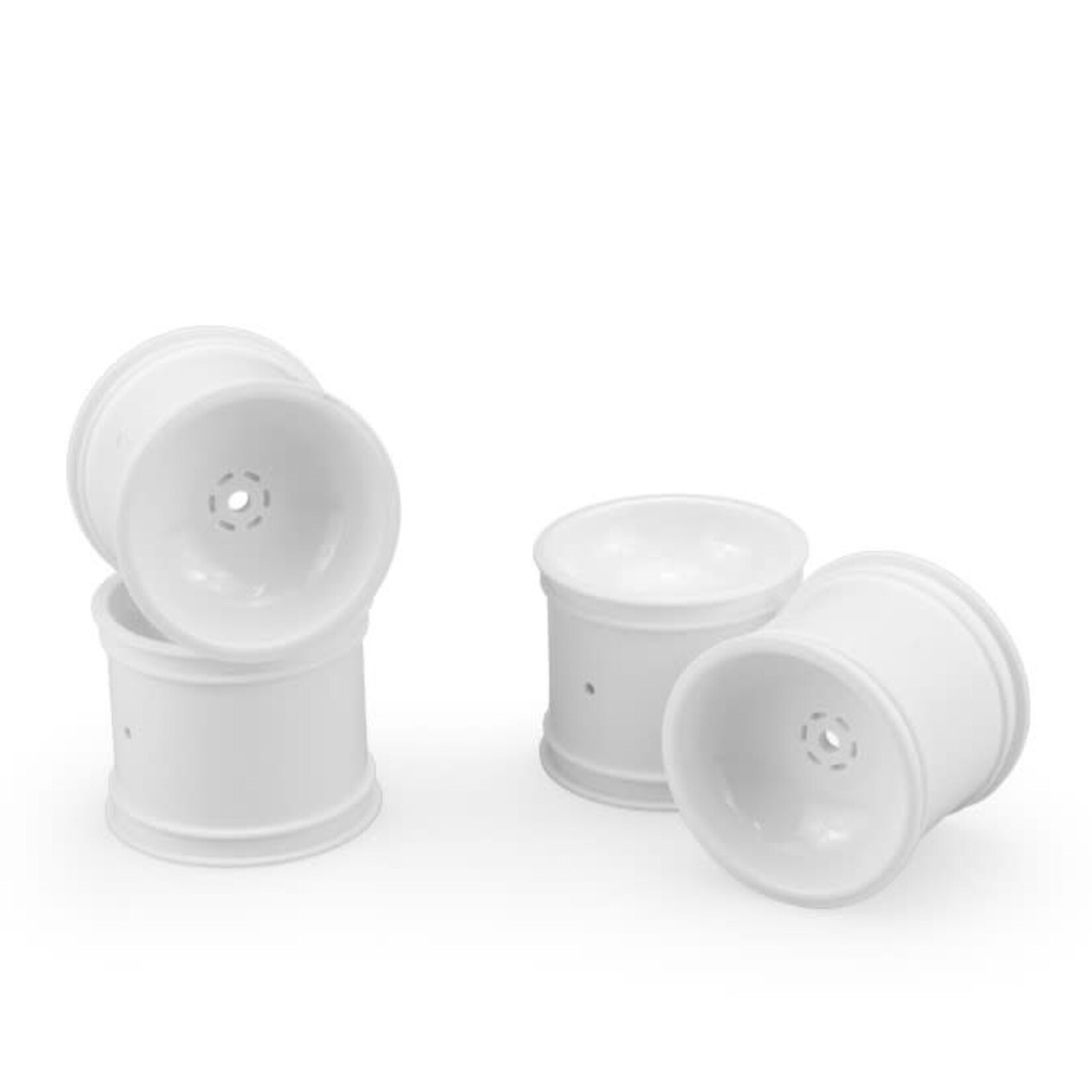 JConcepts JCO3416W JConcepts 12mm Hex 2.2" Super Dish Rear Wheel (White) (4) (Rustler/Stampede)
